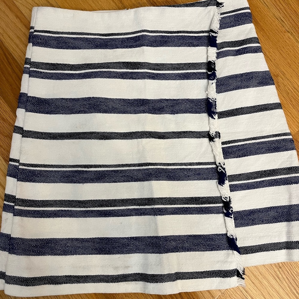loft striped mini skirt